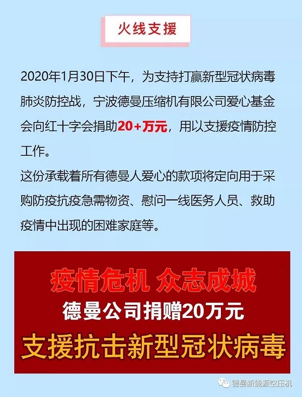 防疫獻愛心 — 為這些空壓機企業點贊